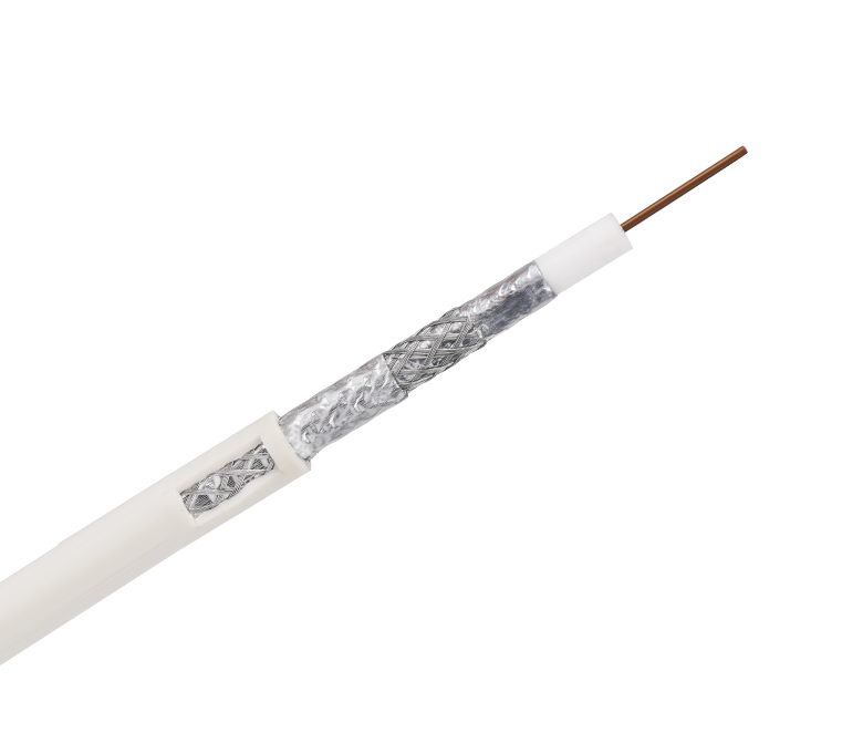 RG6Q Series 75 أوم ضفائر الكابلات المحورية - Quad-Shield
