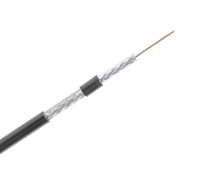RG6 Series 75 Ohm Standard Coaxial Cable - شريط فردي وجديلة