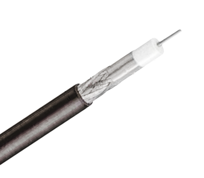RG11 Series 75 Ohm Standard Coaxial Cable - شريط فردي وجديلة