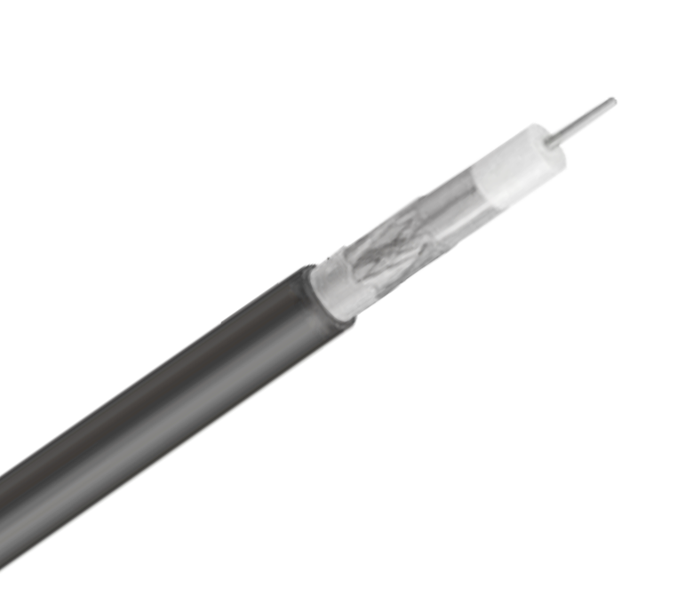 RG59 Series 75 Ohm Standard Shield Coaxial Cable - شريط فردي وجديلة مع هلام