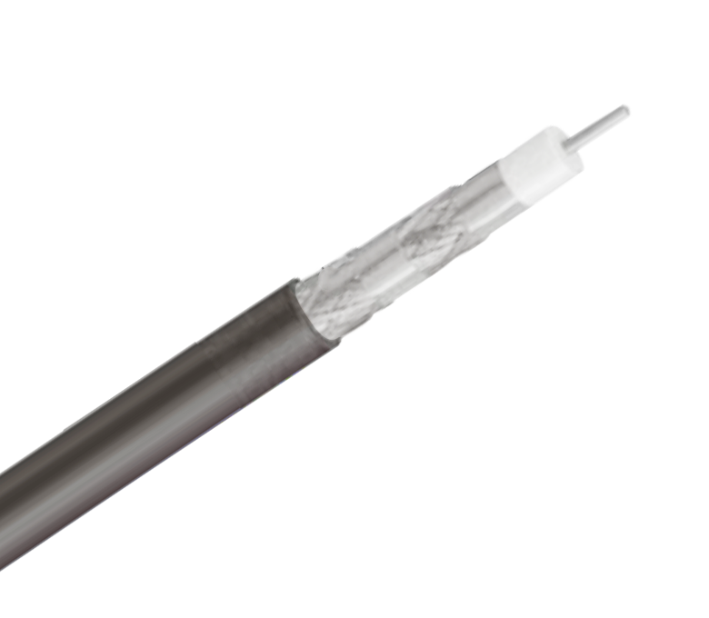 RG59Q Series 75 كبل تجديل محوري أوم - Quad-Shield